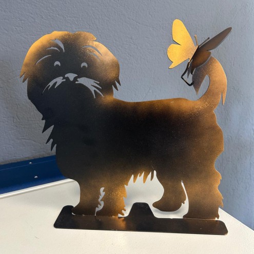 Decorazione Originale in Ferro Cane...